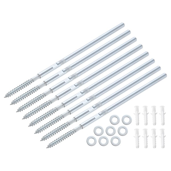 QUARKZMAN Pack of 8 Floating Shelf Brackets Metal Hidden Shelf