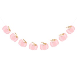 Pink Little Pumpkin Banner - Little Pumpkin Birthday Decorations,Pumpkin Fall Birthday Party Banner,Fall In Love Baby Shower Banner,Pink Little Pumpkin Baby Shower Banner