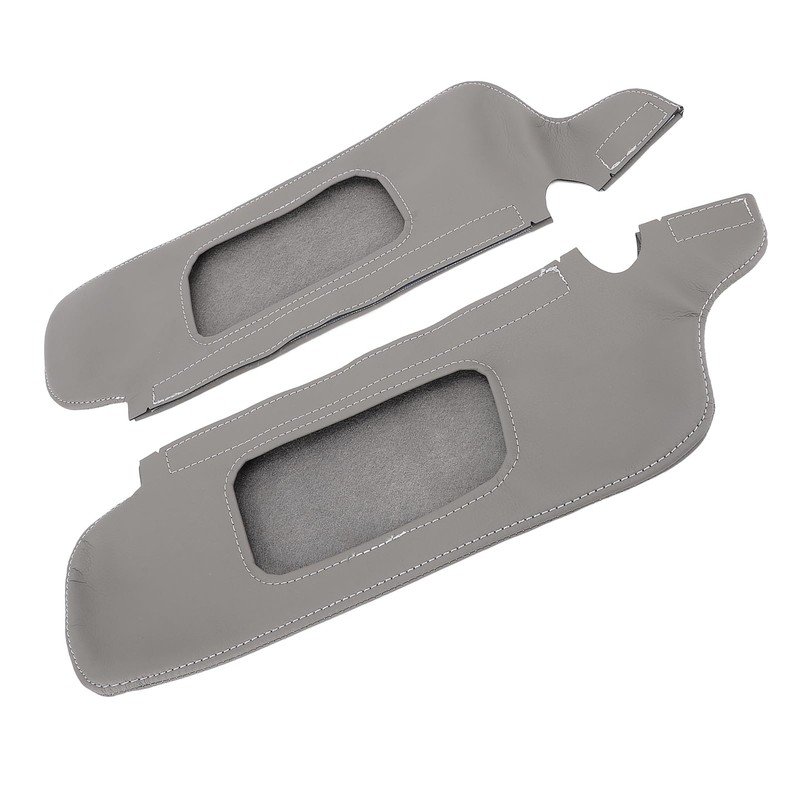 FILFEEL 2Pcs Car Sun Visor Cover, PU Leather Stylish Look
