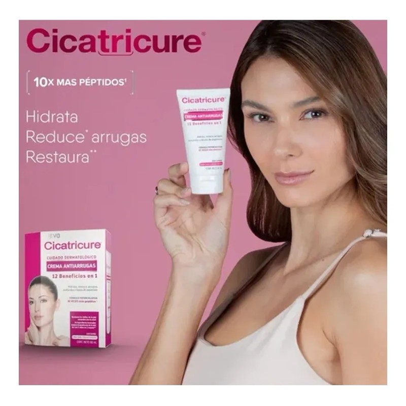 Crema Antiarrugas, Cara, Cuello Y Escote, 12 Beneficios En 1