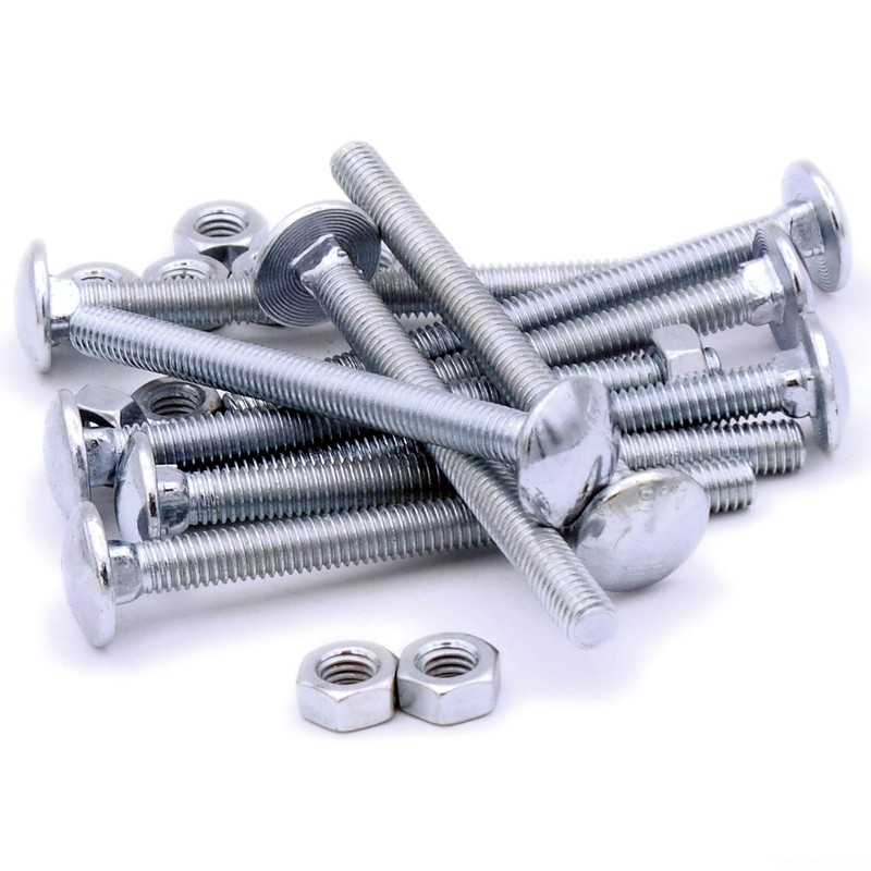 M8 (8mm x 100mm) Cup Square Carriage Bolt & Nut