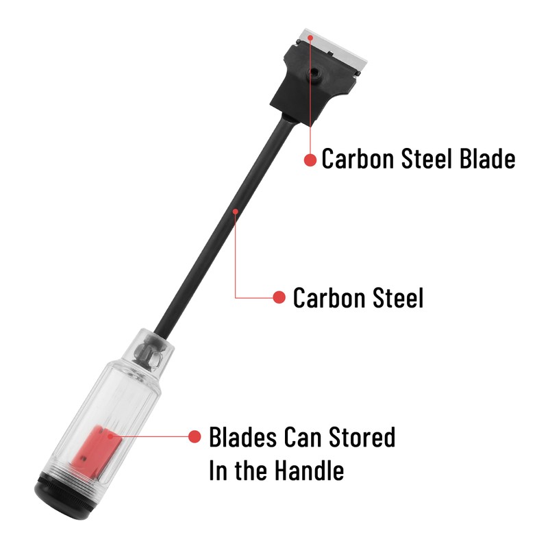 Bates- Long Reach Extension Scraper, 11-Inch, Razor Scraper with Extra