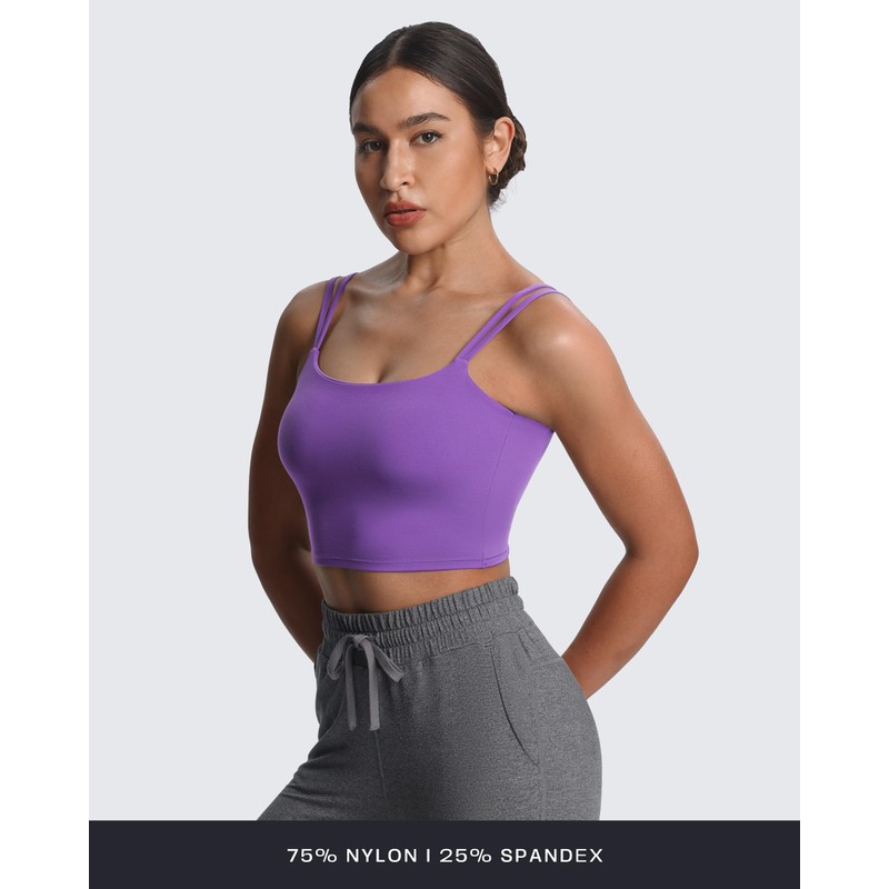 Aoxjox - Brasier deportivo para mujer, sin espalda, acolchado, sin