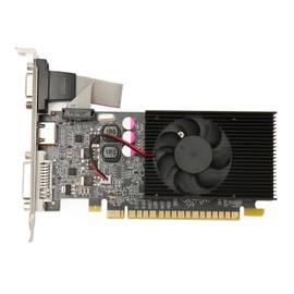 GT610 2G DDR3 64bit Graphics Card with Cooling Fan Support HD Multimedia Interface DVI VGA Gaming Graphics Card for PC