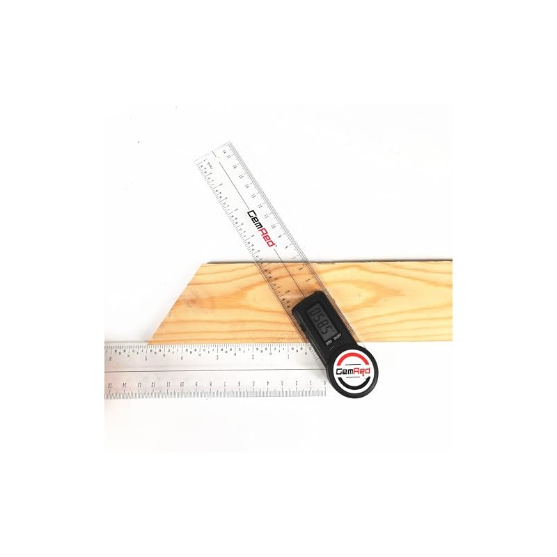 GemRed Digital Protractor Enhanced ABS Ruler