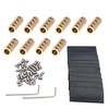 10Pcs 6 Gauge Wire Connectors,Copper 80A 6 AWG Butt Splice