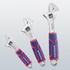 WORKPRO 3-piece Adjustable Wrench Set, Cr-V Wide Jaw Wrench With