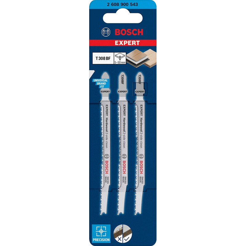 Bosch Professional 5x Expert ‘Hardwood 2-Side Clean’ T 308 BF