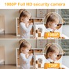 ANTELA WLAN 1080P IP Camera, Indoor Surveillance Camera with 355°/90°