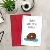 Leinessy Funny Coworker Leaving Card, Cute Donut Goodbye Card for