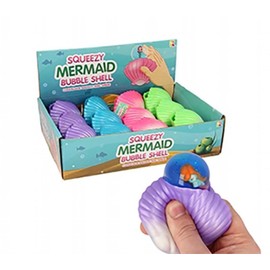 KEYCRAFT UK Squeezy Mermaid Bubble Shell Asst