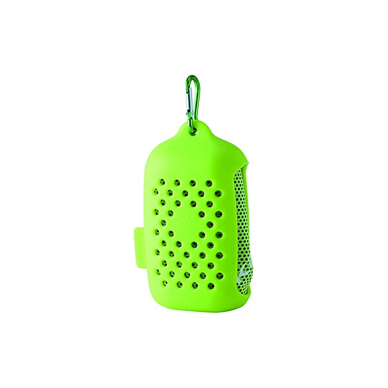 Casco KCTW-2015 Cool Towel with Carabiner, Green, Japan, Free Size,