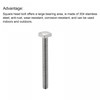 uxcell Square Head Bolt, 2pcs M6x55mm Fully Thread 304 Stainless