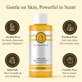 Just Essence Lemon Fregrance Perfume Oil for Perfume Making, Personal Body Oil, Soap, Lotion, Candle Making & Incense | Premium Quality Undiluted & Alcohol Free | 16 Fl Oz