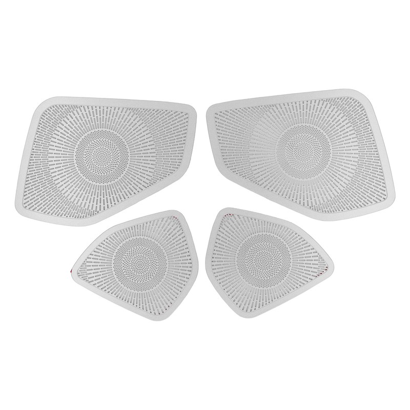 Car Door Speaker Cover Stainless Steel Speaker Grille Trim Replacement