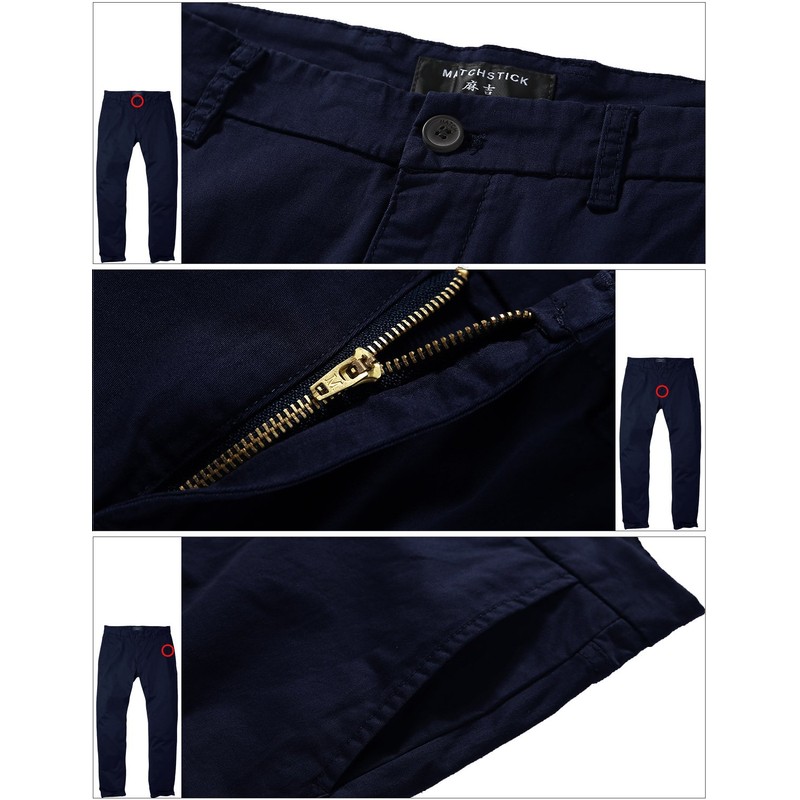 Match Recto para hombre, 8103 Zafiro Azul, 38W x 31L