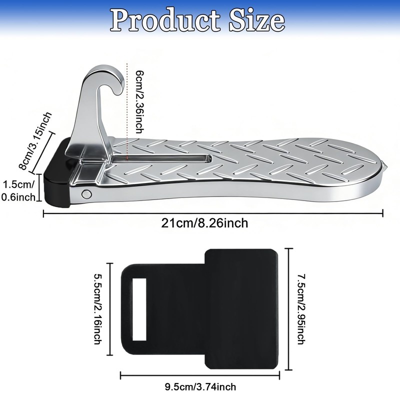 2PCS Car Door Step for Car Roof Access with Latch