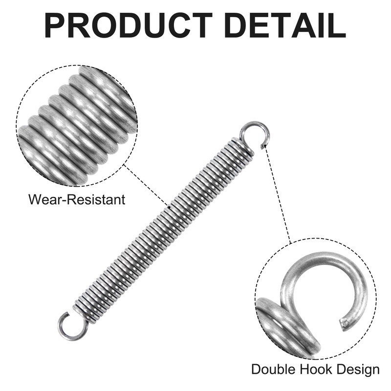 GUNGY Tension Springs with Hooks Stainless Steel Tension Spring 45