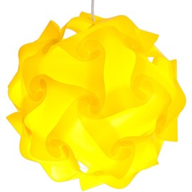 Lightingsky Ceiling Pendant DIY IQ Jigsaw Puzzle Lamp Shade Kit with 40 Inch Hanging Cord (Yellow, Blue-40cm)