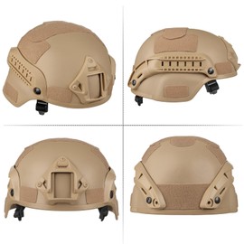 VPZenar Tactical Helmet,Airsoft Mesh Mask and Googles,MICH Helmet Accessories for Adults Protective Airsoft Gear