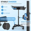 Hairstylist Tray on Wheels, Rolling Salon Tray with Holder and