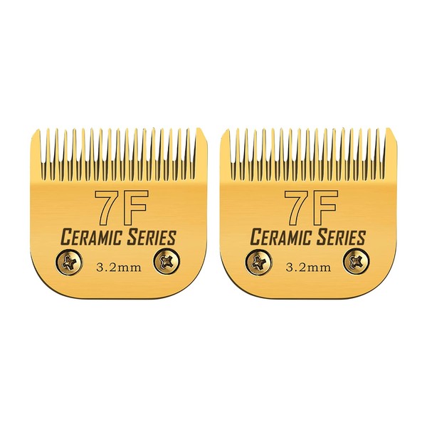 Detachable Pet Dog Grooming Clipper Ceramic Blades Set,Compatible with Andis,Oster