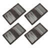 4pcs Vaccination Certificate Holder Marbling Waterproof PU Leather Vaccine Card