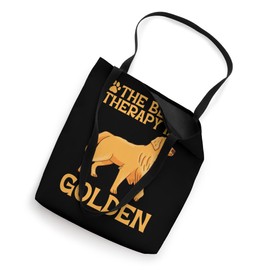 The Best Therapy Is A Golden Retriever Dog Tote Bag