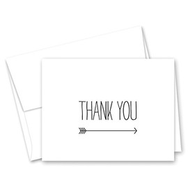 50 cnt Elegant Arrow Thank You Cards