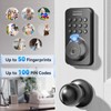 Ulecoce Keyless Entry Door Lock Built-in WiFi with Handle Set,