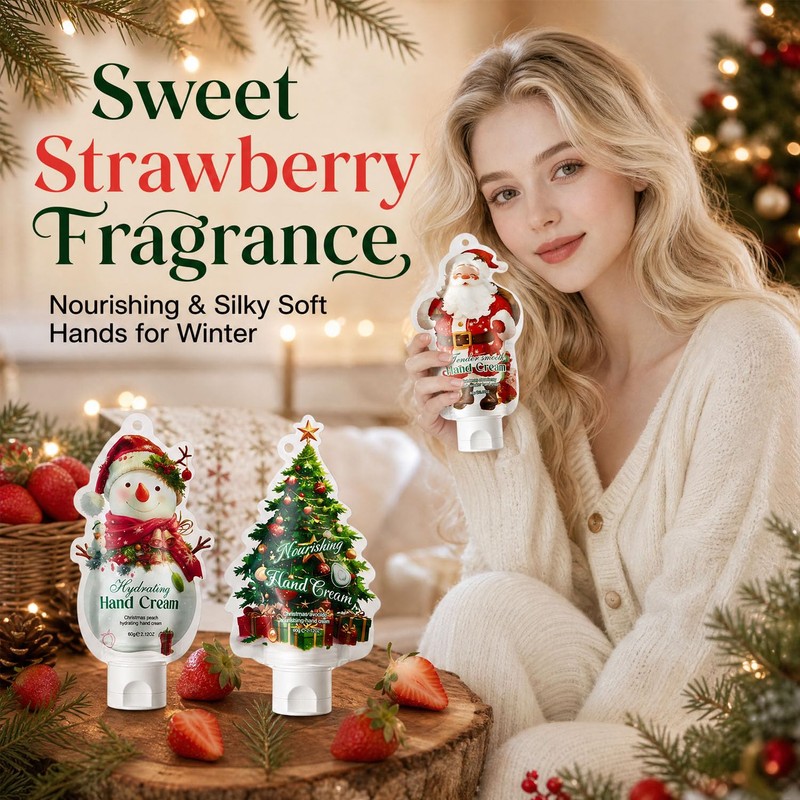 6 Pack Christmas Hand Cream, Stocking Stuffers, Mini Hand Cream,