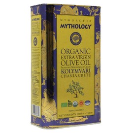 Mythology Greek Organic Cold Pressed Olive Oil Extra Virgin, USDA Organic Olive Oil Extra Virgin, Greek Olive Oil From Greece Cold Pressed PDO Certified - 3 Liter