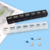 pill case daily portable travel white 10ea