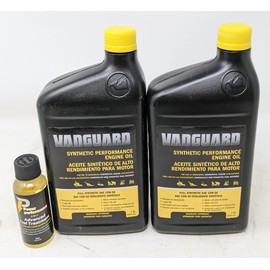 Briggs & Stratton (Pack of 2) 15W-50 Quarts Full Synthetic Vanguard Engine Oil and Fuel Treatment