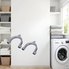2Pcs Gray Clothes Washer Drain Hose Holder - U-Shape Washing