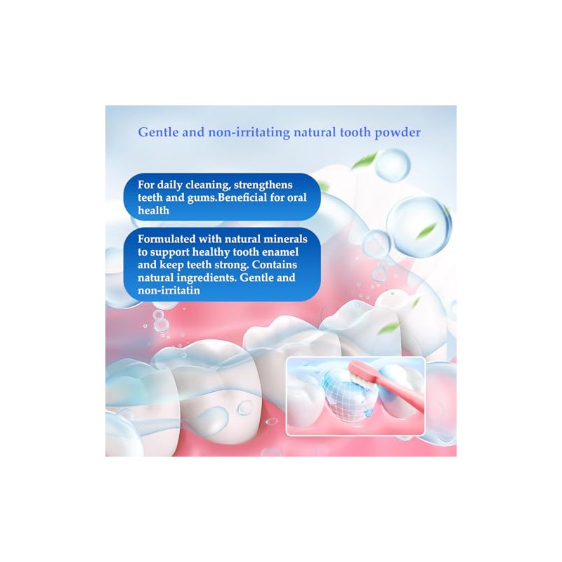 Nano Hydroxyapatite Powder for DIY Toothpaste, Teeth Whitening Repair Tooth
