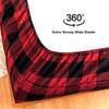 KACEMOO Full Size Bed Sheets Set 4PC - Red Black