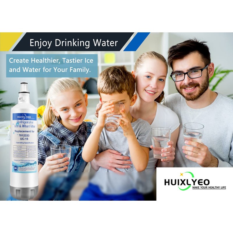 7012333 UC-15 Ice Maker Water Filter, Compatible With Sub 7012333