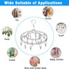 Stainless Steel Sock Drying Rack with 20 Clips, Stainless Steel