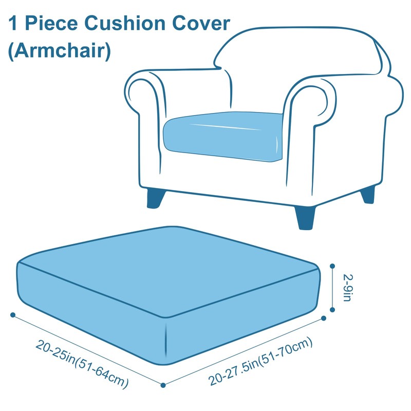 Smiry Printed Couch Cushion Covers, Stretch Soft Couch Covers for