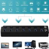 Orco 7-Port USB 3.0 Hub with Individual Power Switches and