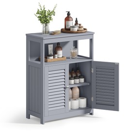 VASAGLE Bathroom Floor Cabinet, Free-Standing Storage Cabinet with 3 Drawers, 11.8 x 12.6 x 31.9 Inches, for Bathroom, Living Room, Kitchen, Modern Style, White UBBC50WT