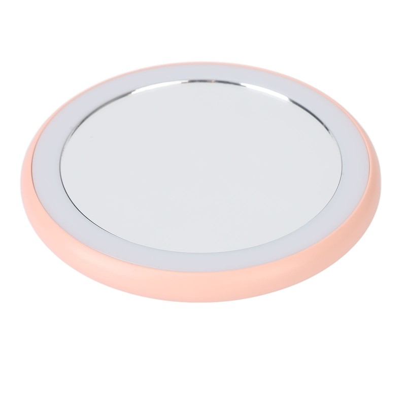 Compact Makeup Mirror with Light USB Rechargeable LED Round Portable