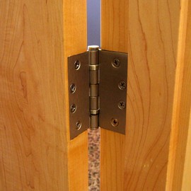 Richelieu Hardware 42821FBB Onward Full Mortise Ball Bearing Butt Hinge, 3 1/2, (2 Pack), 3 1/2-inch (89 mm), Black Finish