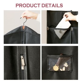 Leisofter Clothing Bags for Closet Storage and Travel, Hanging Garment Covers for Men, Clothing Bags for Suits, Coats, Jackets, Shirts, Evening Dresses, Skirts, Wedding Dresses