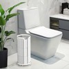 Bunoxea Toilet Paper Holder Stand, Freestanding Toilet Tissue Organizer, Minimalistic