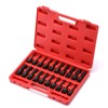 MIXPOWER 1/2" Drive Master Impact Hex Bit Set, Hex Driver,