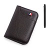 Pokmill Card Case, Thin, Card Slots, Anti-skimming, Men's, Large Capacity,