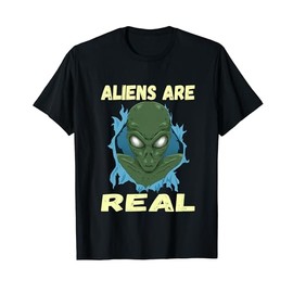 Aliens Are Real Funny Alien Costume Retro Alien T-Shirt