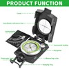 Hiking Compass, Military Marching Compass with Inclinometer, Outdoor Compass with